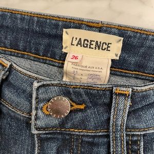 L’AGENCE skinny high rise jeans in classic vintage